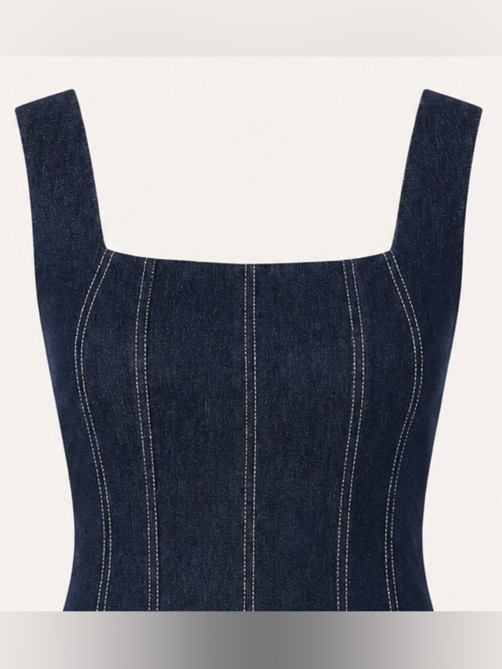 NWT Vintage Petal & Pup Callum Denim Midi Dress - Picture 4 of 8
